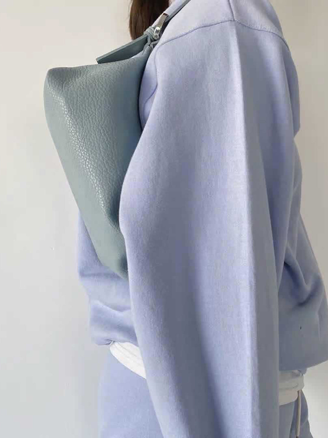 Women's Textured Solid Sling Bag- Blue