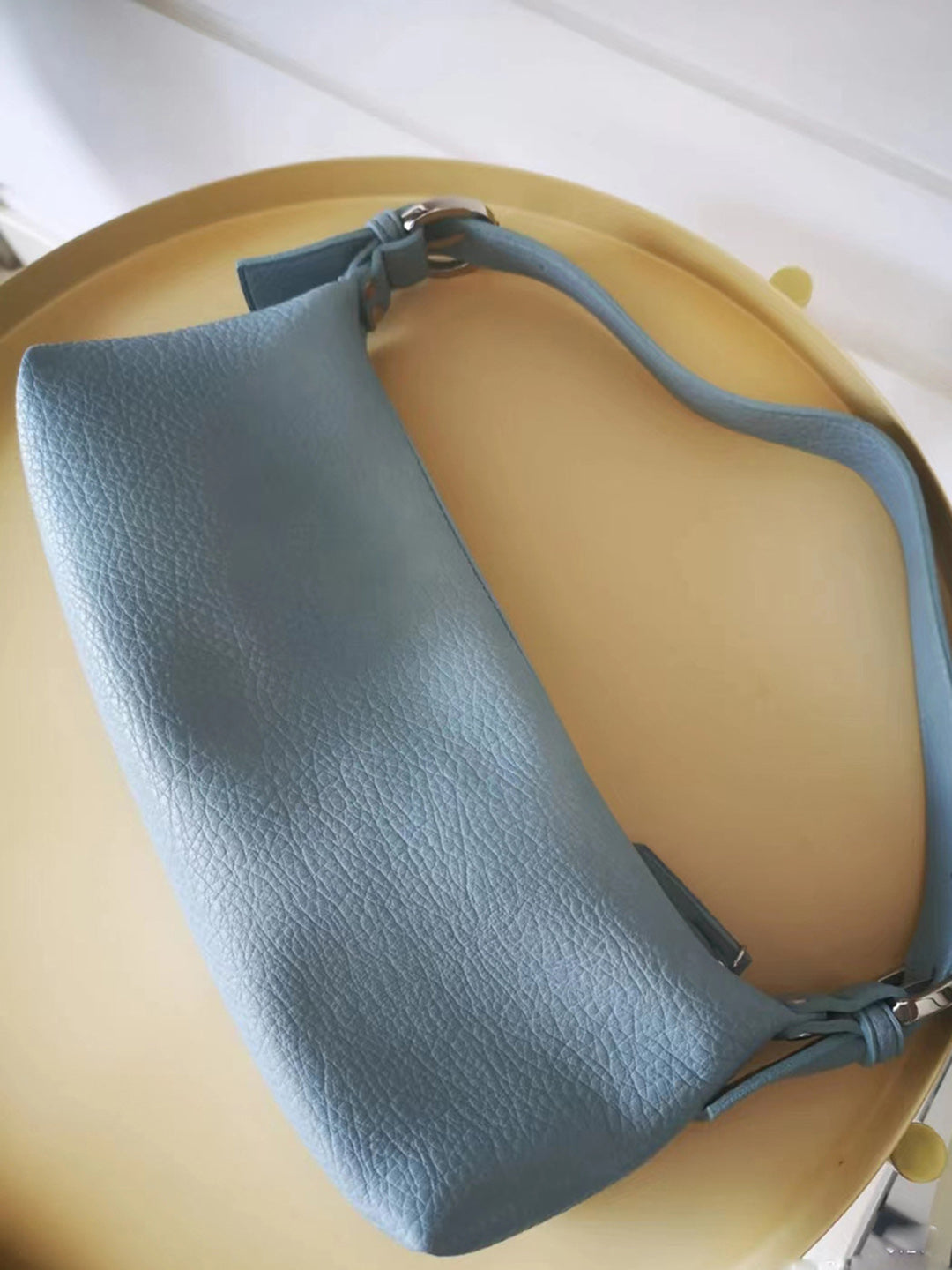 Women's Textured Solid Sling Bag- Blue