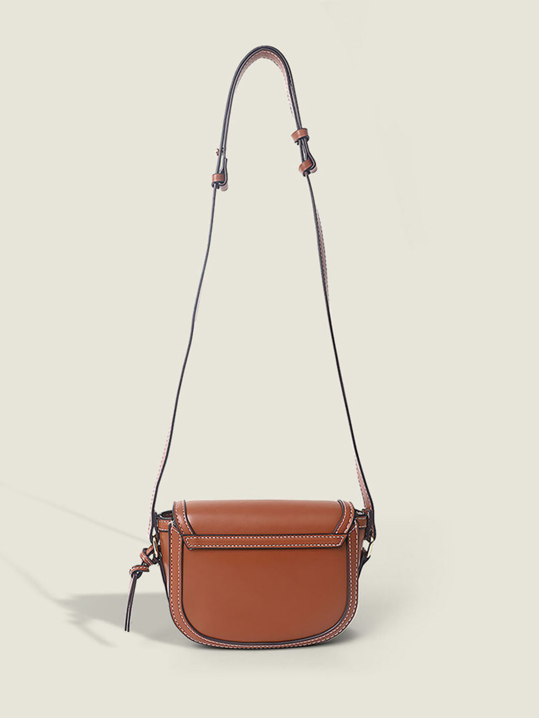 Women's Solid Sling Bag-Brown