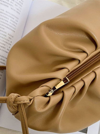 Golden Chain Sling Bag-Brown