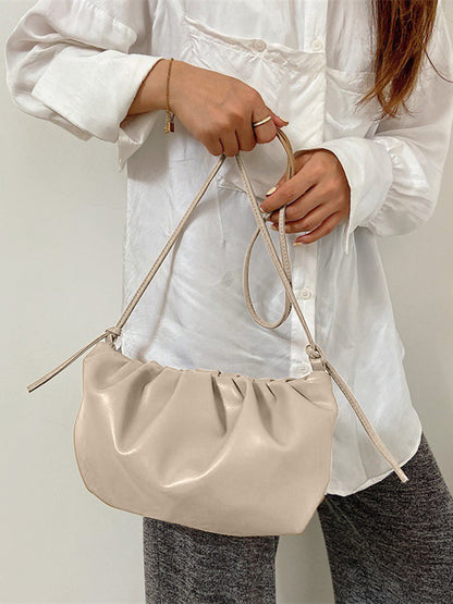 Golden Chain Sling Bag- White