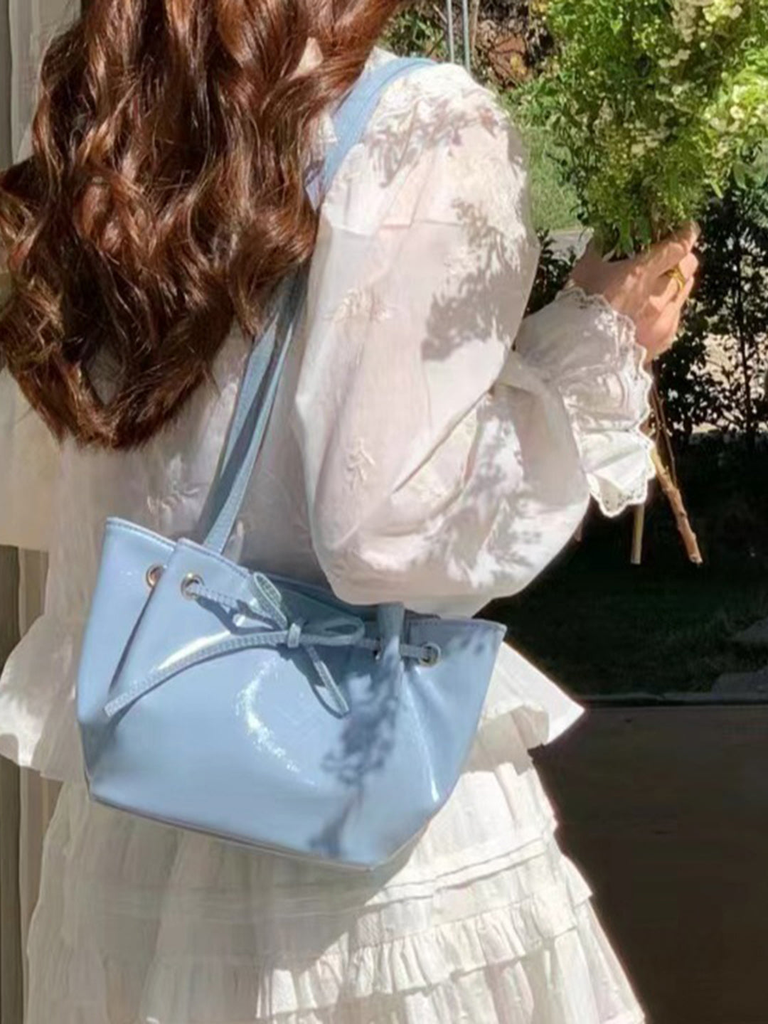 Bow Blue Bag