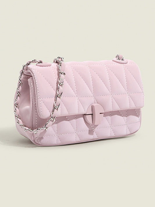 Silver Chain Sling - Pink