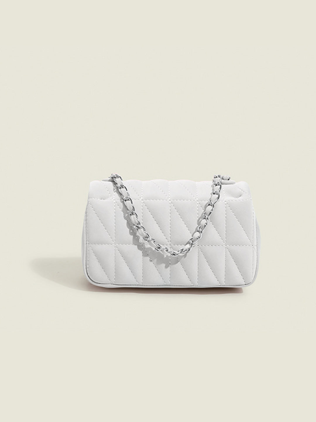 Silver Chain Sling - White