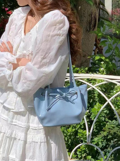 Bow Blue Bag